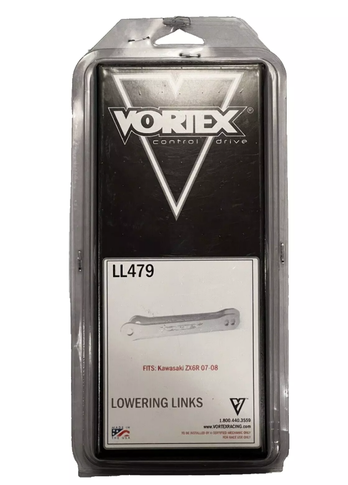 VORTEX LOWERING LINKS REAR SHOCK SUSPENSION 07-08 KAWASAKI ZX6R LL479