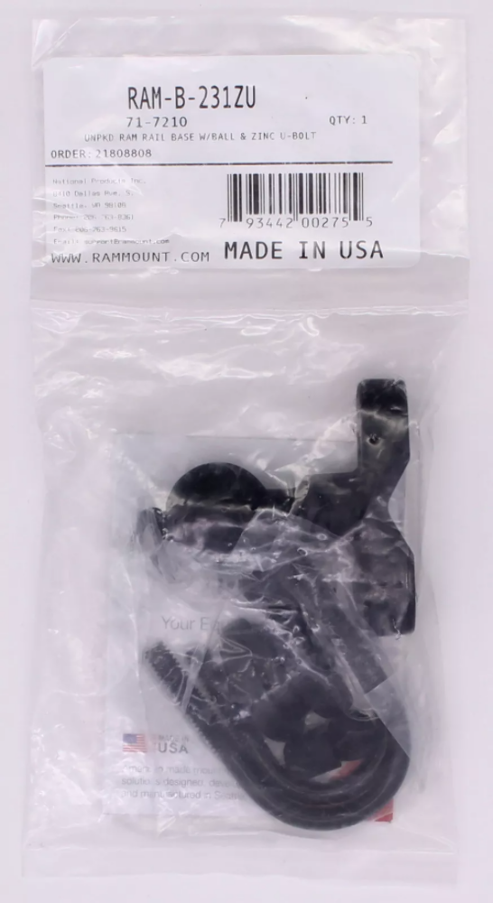 Ram Mount U-Bolt Mount Assembly Part Number - 71-7210