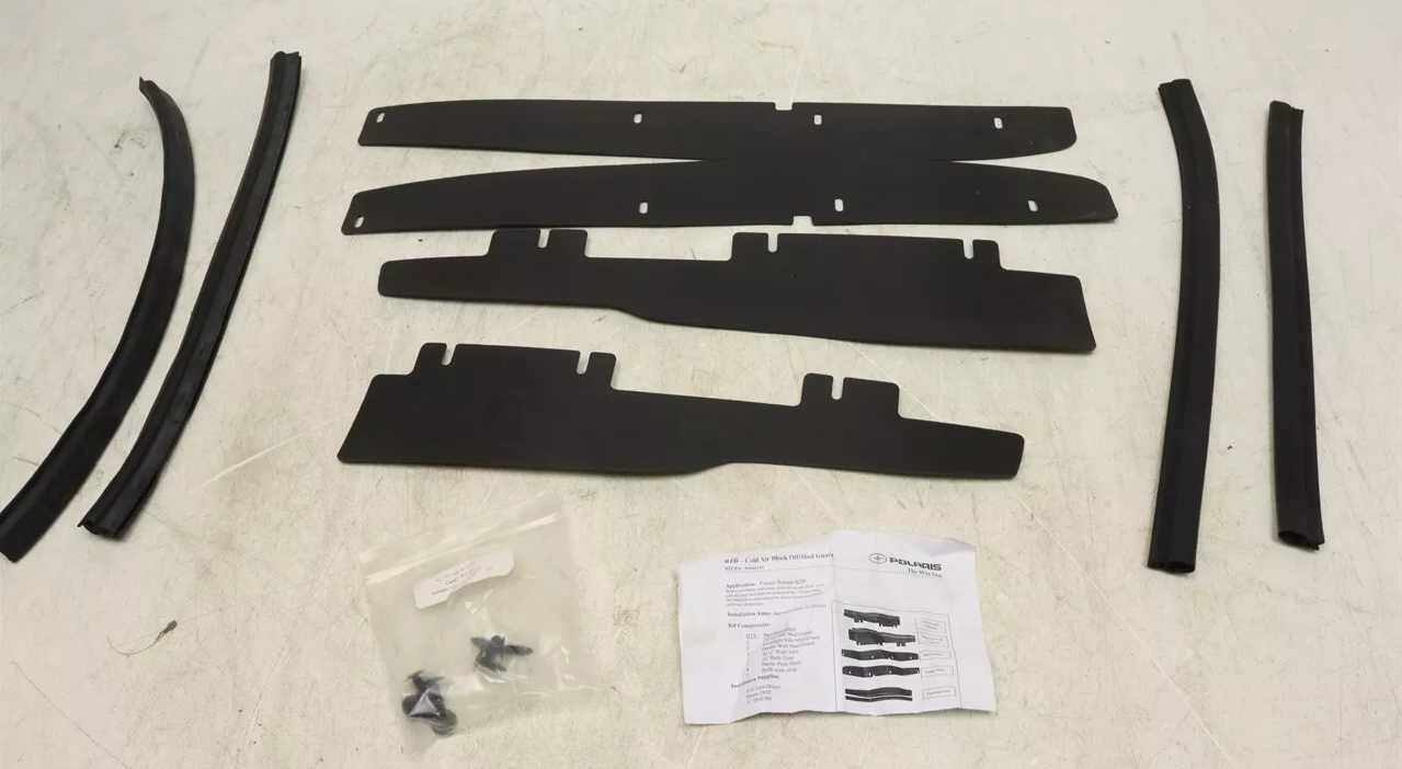 POLARIS RANGER RZR COLD AIR BLOCK OFF MUD GUARD KIT 99161232