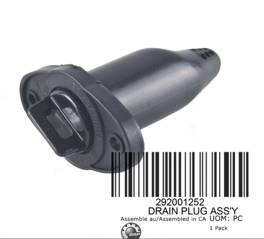 SEA DOO OEM 2006-11 GTI,RXP-X,RXT-X GTX 4tec Hull Drain Plug Assembly 292001252