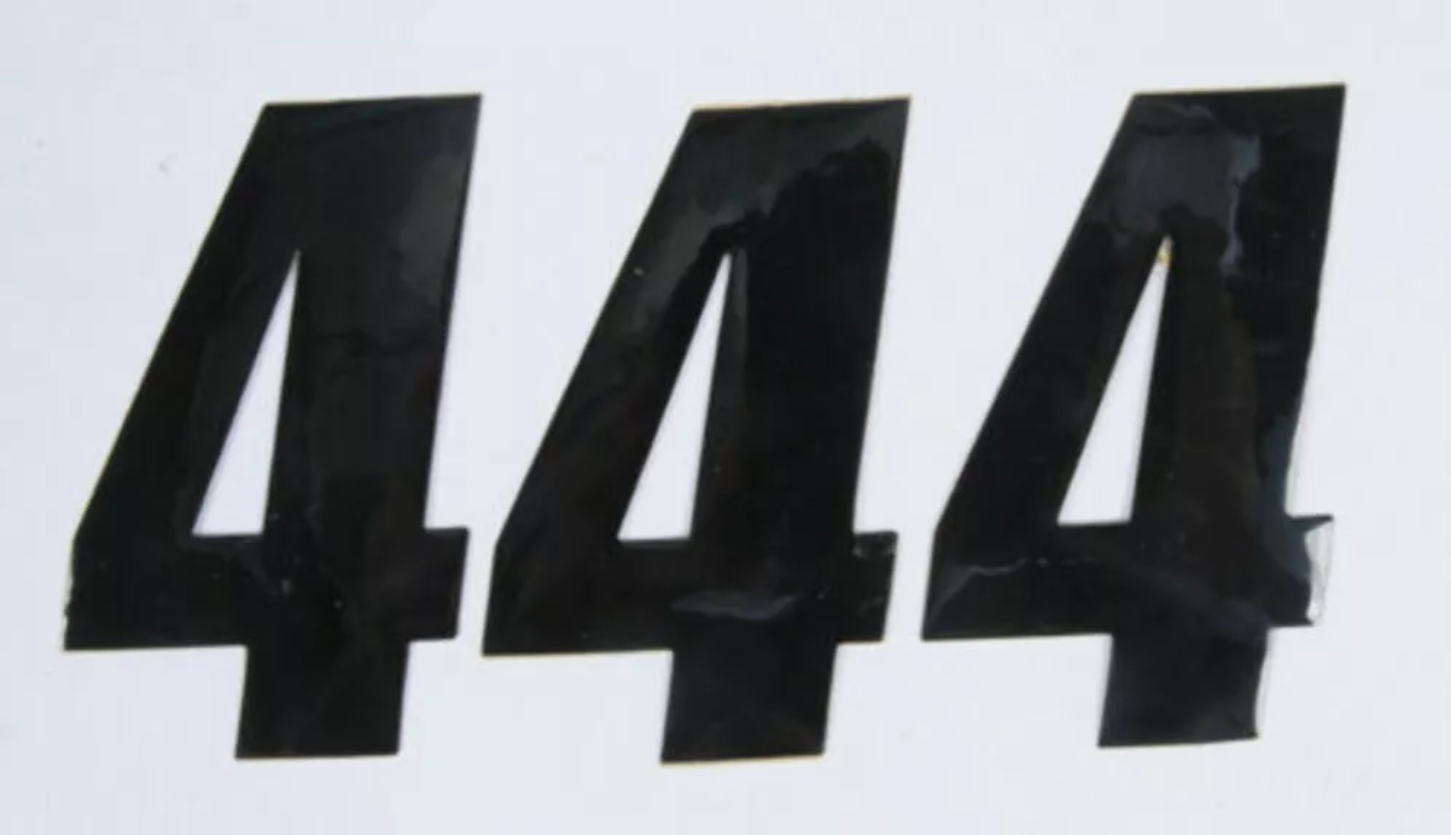 D-COR Individual Numbers 4in. - No.4 - Black 4 Inch 45-24-4