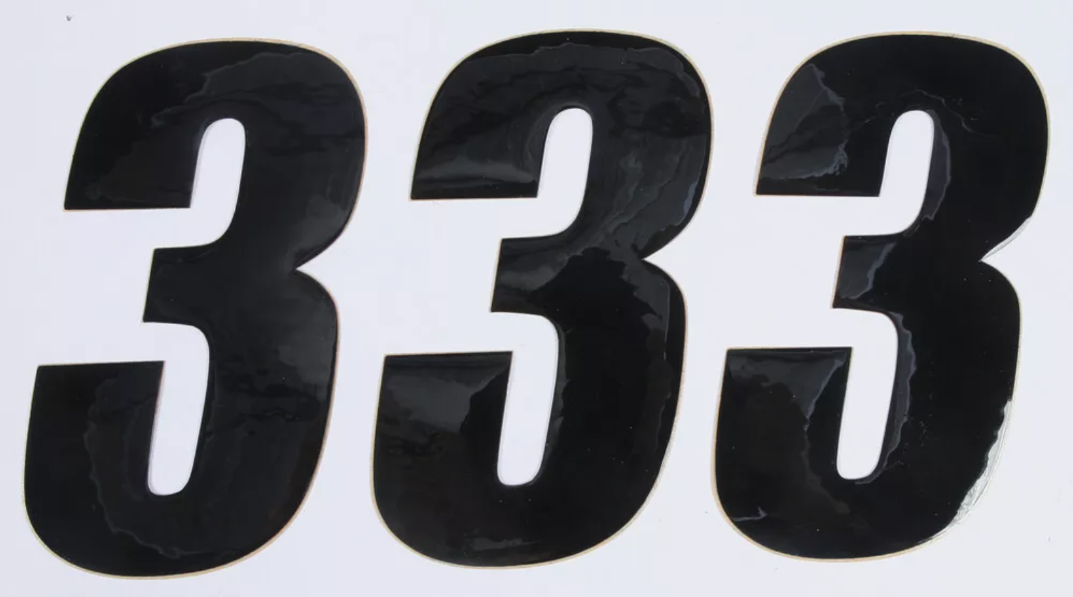 D-COR Visuals 6" Black SX Number 3 Decal (45-26-3) QTY-3