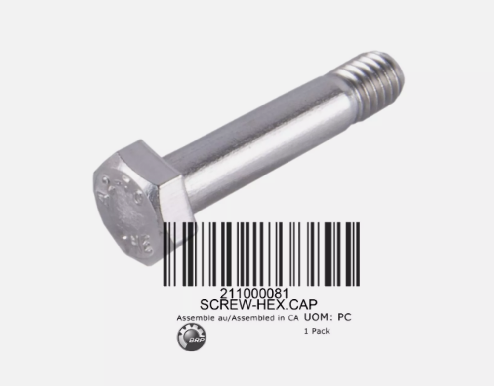 SEA DOO NEW OEM HEX CAP SCREW 211000081