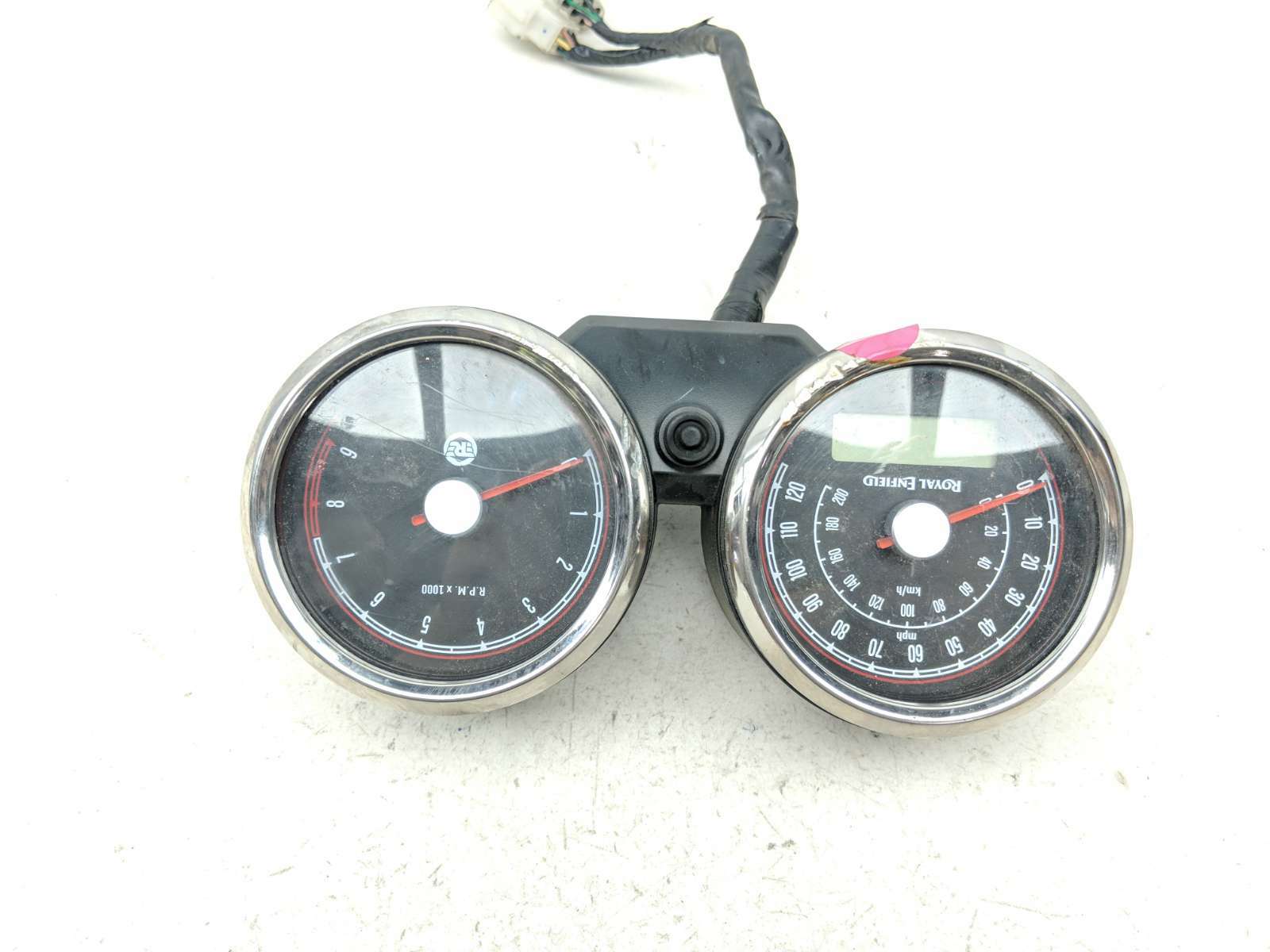 19 Royal Enfield INT 650 Instrument Gauge Cluster Speedometer Tachometer
