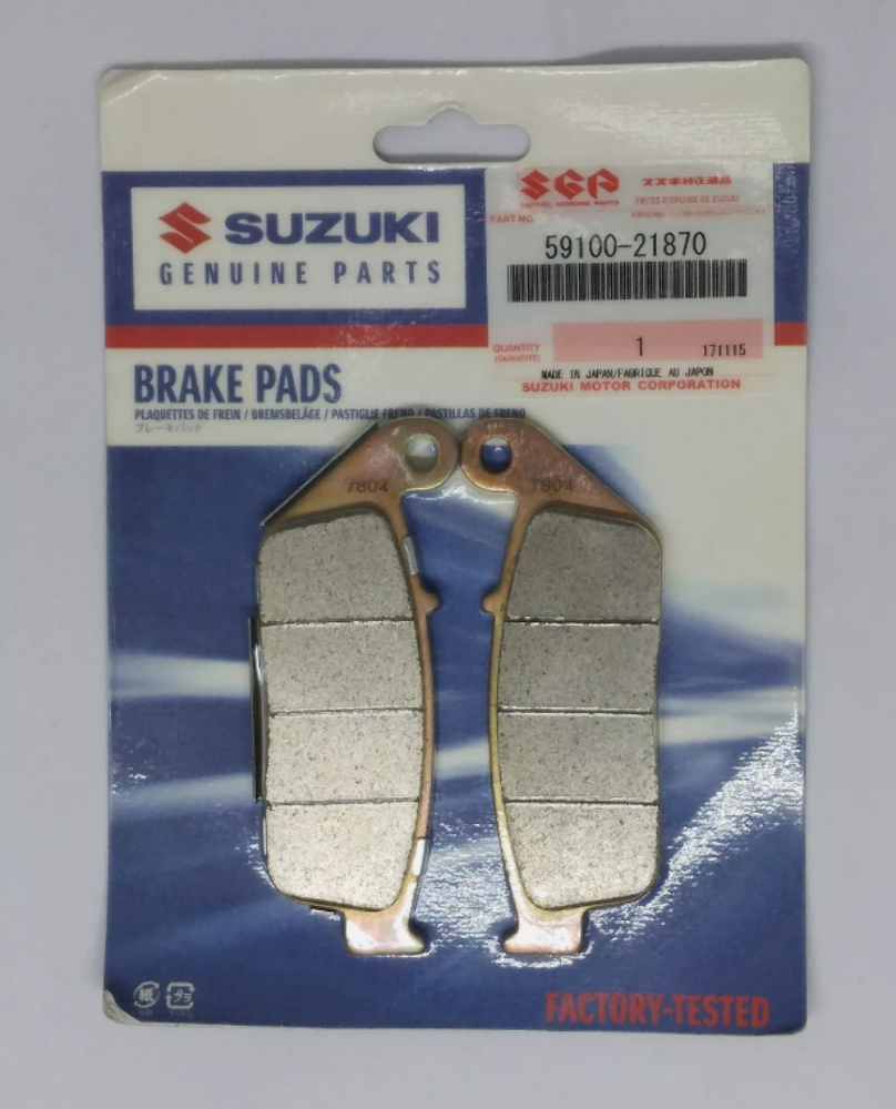 NEW OEM 2003-2012 SUZUKI BURGMAN 650 LEFT FRONT PAD AND SHIM SET 59100-21870