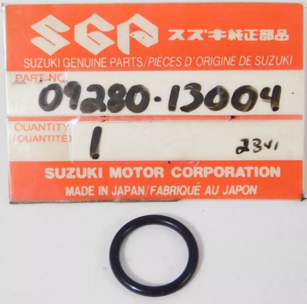 NEW Genuine Suzuki Rubber O-Ring (D:1.9, ID:13) OEM 09280-13004 Artic Cat NOS