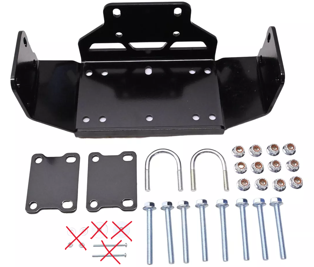 KFI 101215, 10-1215 Winch Mount Assembly Kit NOS MISSING HARDWARE SEE PHOTO