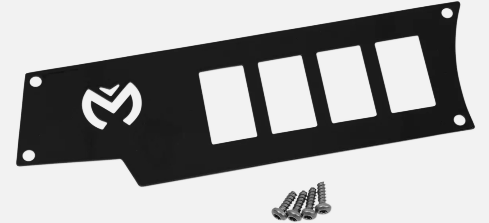Moose Utility Division RZR Dash Plate Small 4 Switch Left Side Black 0521-1693