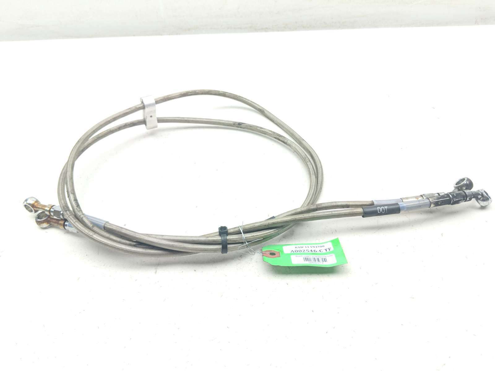 11 Kawasaki Vulcan 1700 Vaquero RUSSELL Front Brake Line Hose Stainless Steel