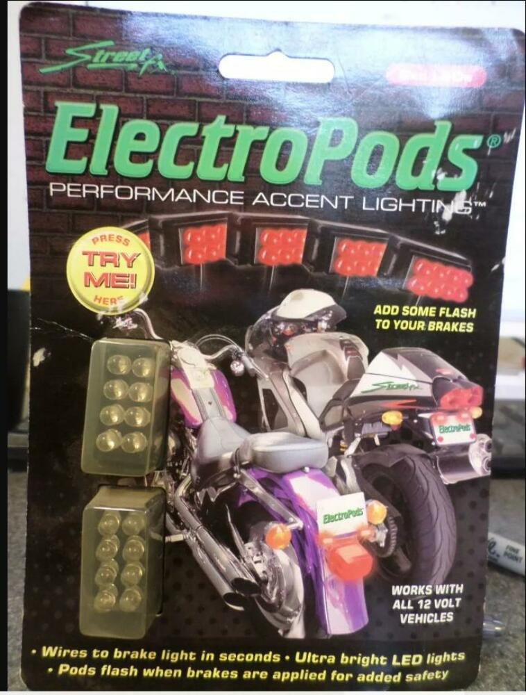 NOS Street Fx Electro Pods Brake Pod Light Red Led 48-0258