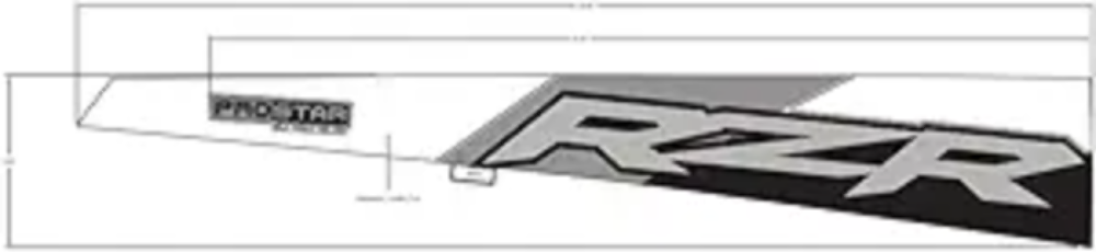Polaris Fender Decal, Rear, Right, Genuine OEM Part 7191325