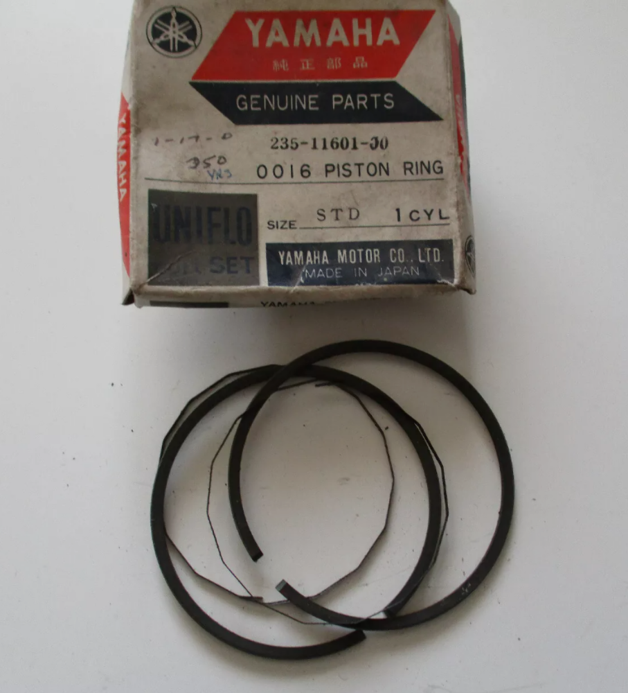 NOS YAMAHA PISTON RINGS RING SET STD YR1 SL351 YR2 YR2C R3 67-69 235-11601-00