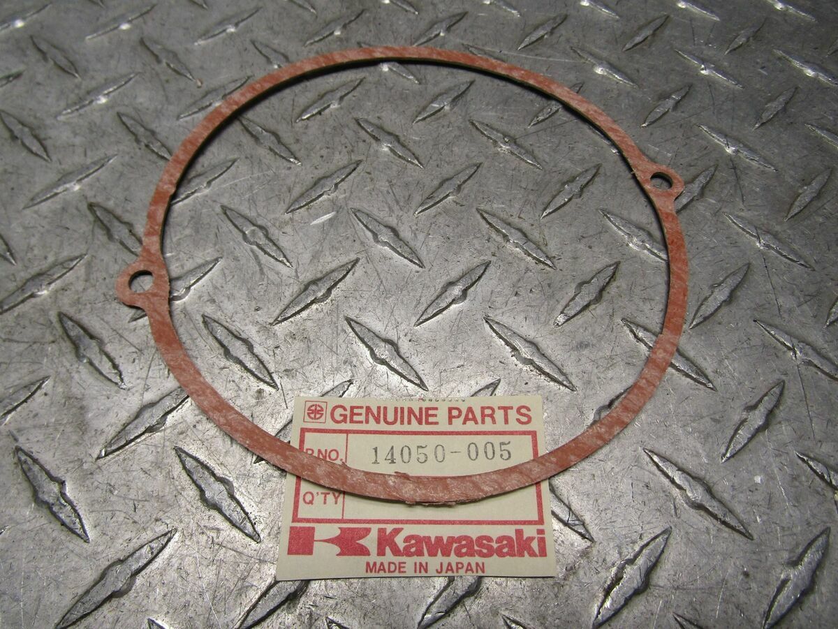 69-76 Kawasaki S1 S2 H1 H2 KH400 OEM Breaker Points Cover Gasket 14050-005 QTY2
