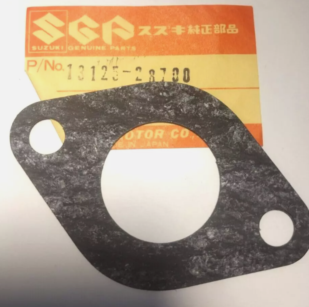 1973-75 SUZUKI TM RM 100 125 INTAKE GASKET NOS OEM 13125-28700 QTY-4