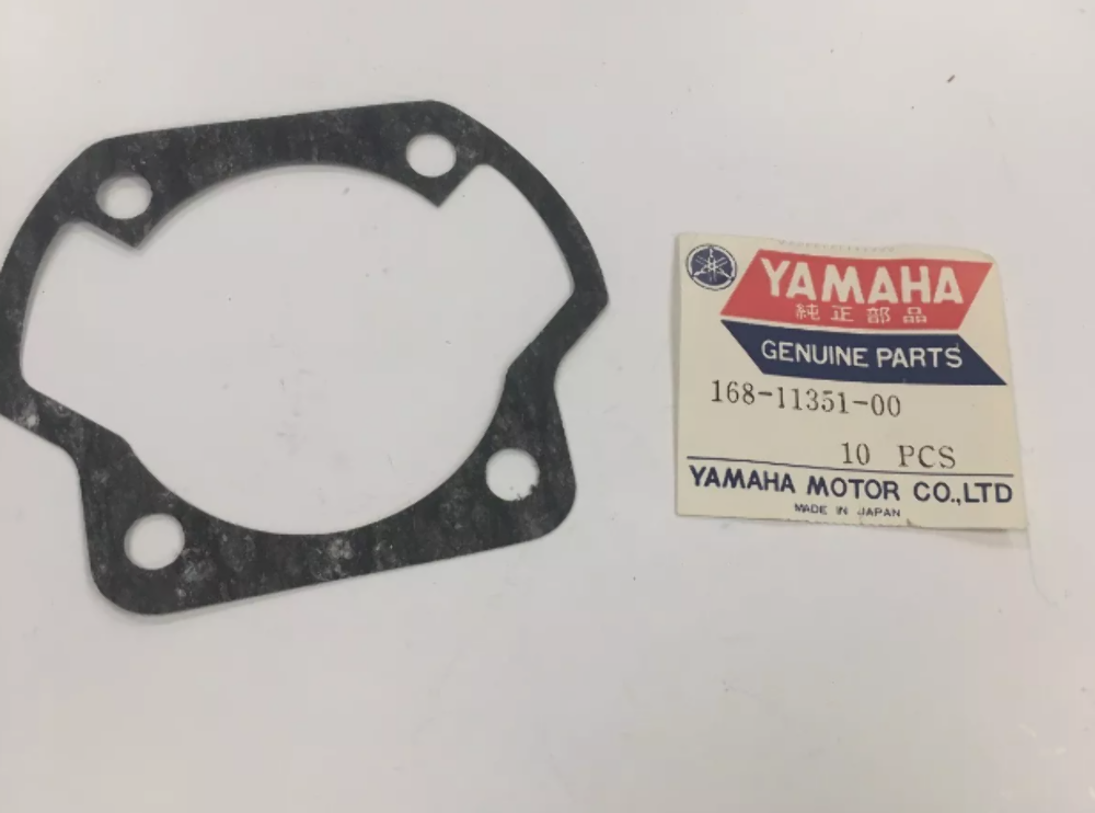 1967-71 YAMAHA YR1 YR2 R3 TR2 SL351 CYLINDER BASE GASKET NOS OEM # 168-11351-00