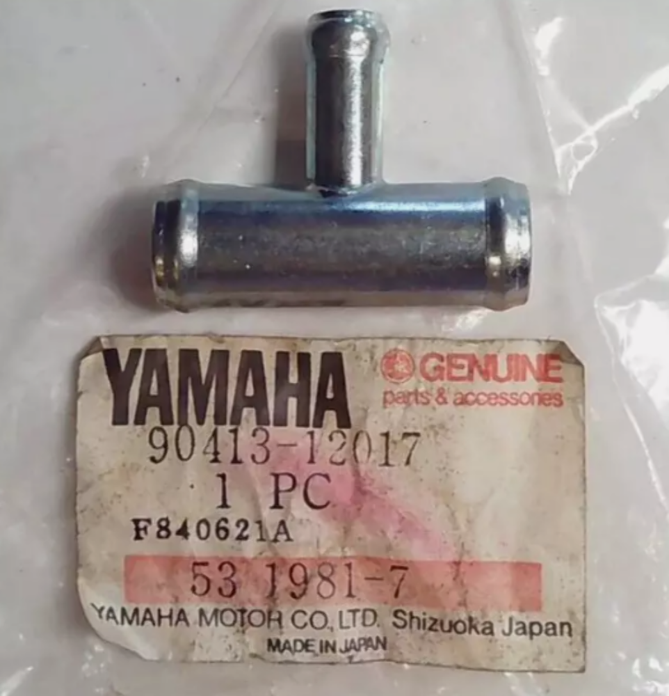 YAMAHA NEW OEM T-FITTING 90413-12017