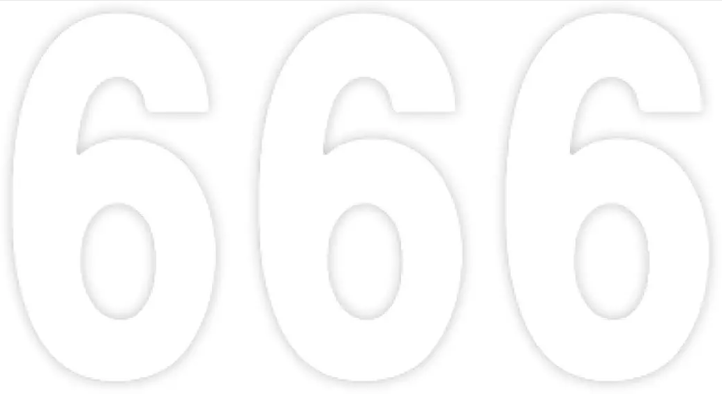 Factory Effex FX04-2566 Pro Numbers 4in. - No. 6 - White