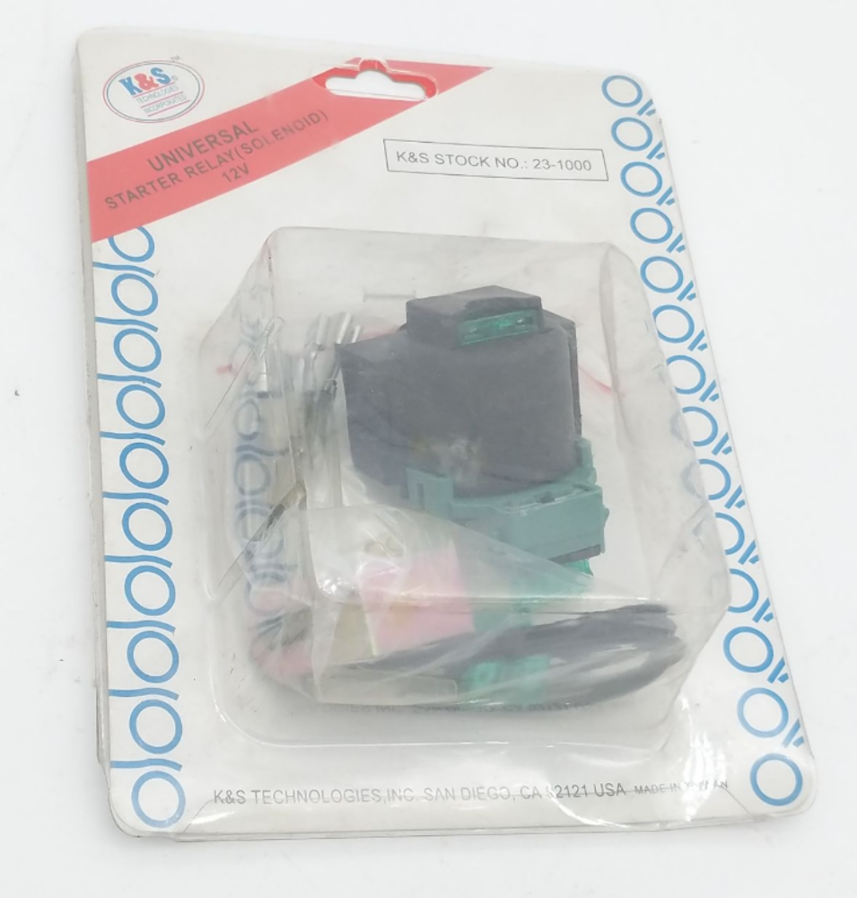 K & S Solenoid 231000 Universal Starter Relay Solenoid 12V 2452 Sun