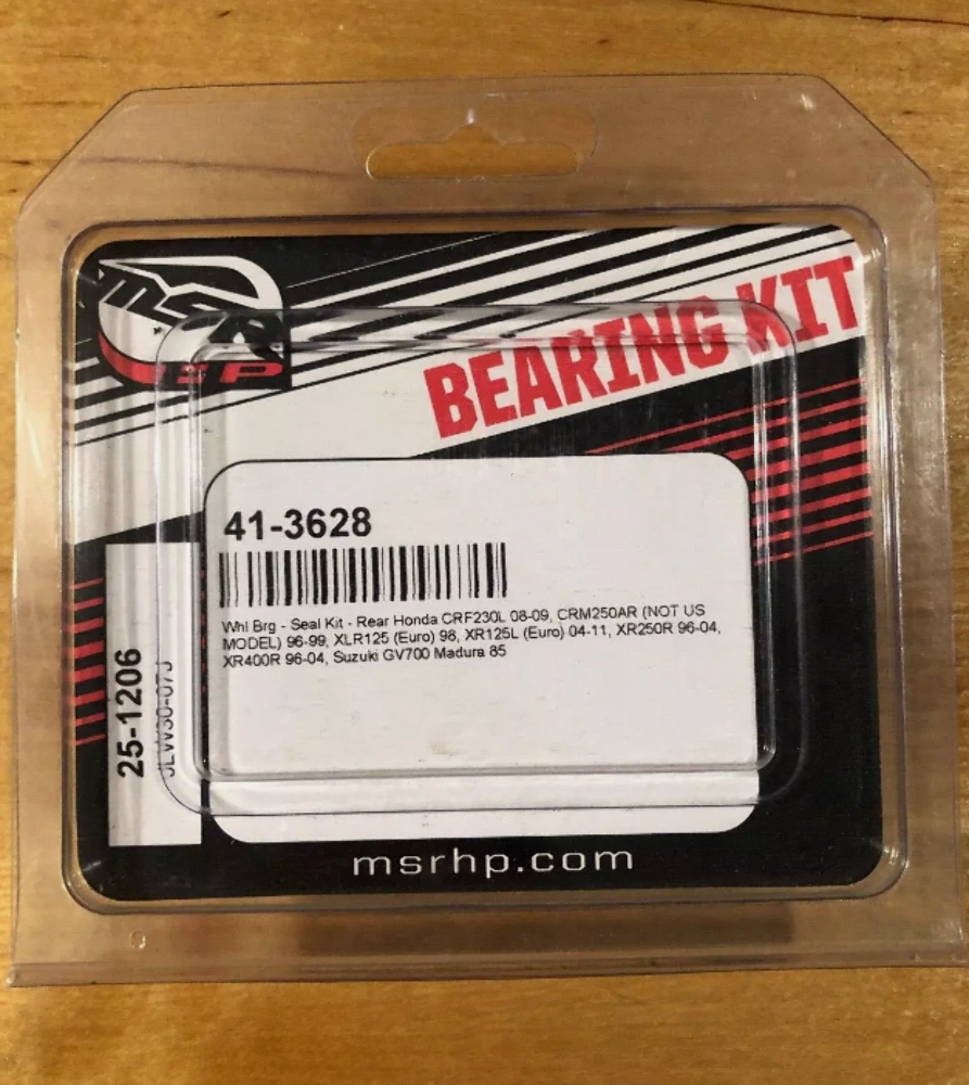 MSR WHEEL BEARING SEAL KIT 41-3628 HONDA CRF230L XR250R XR400R SUZUKI GV700
