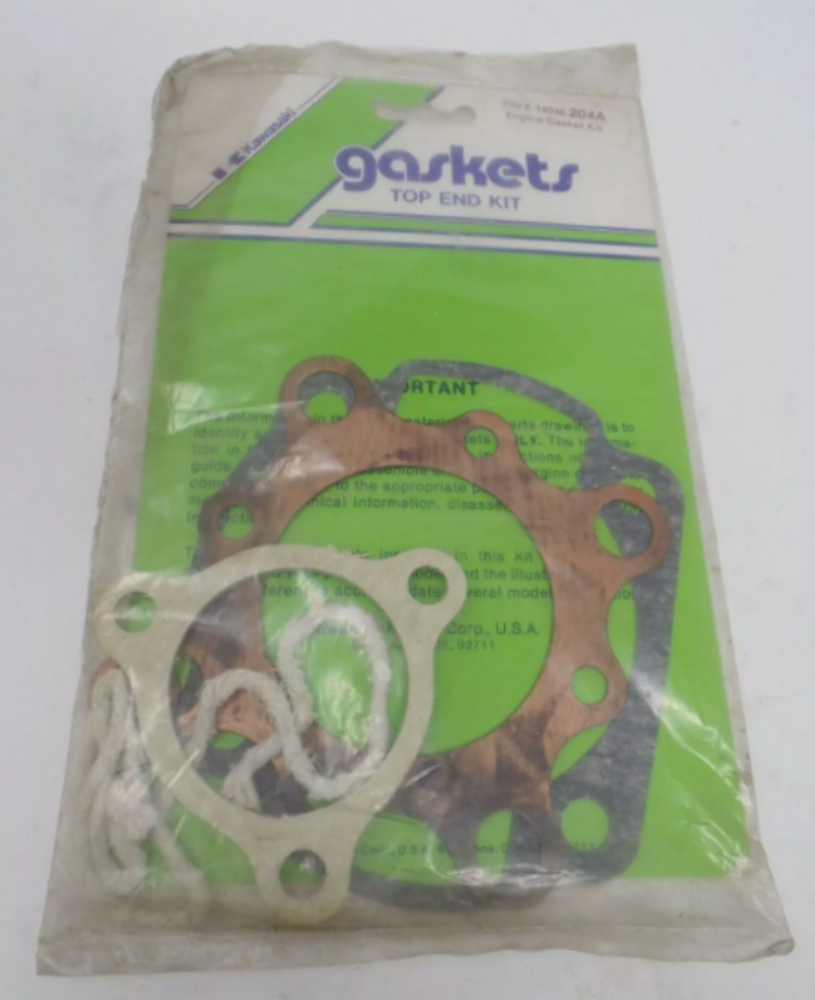 KAWASAKI NOS OEM TOP END GASKET KIT F8/F8A/F81M K14046-204A