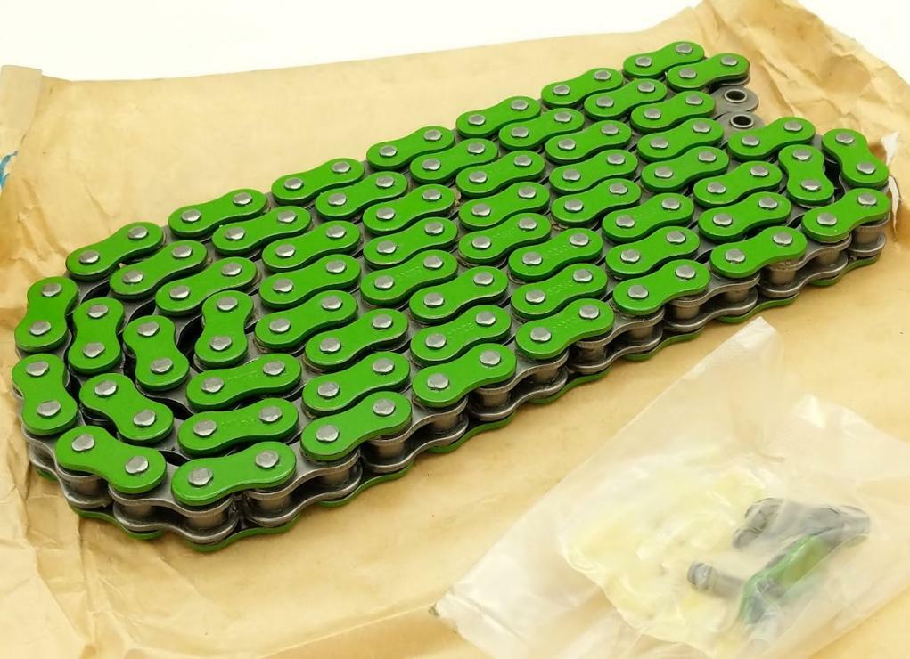 KMC 520UO x 120L MOTORCYCLE CHAIN GREEN 520UO-GRN-120L