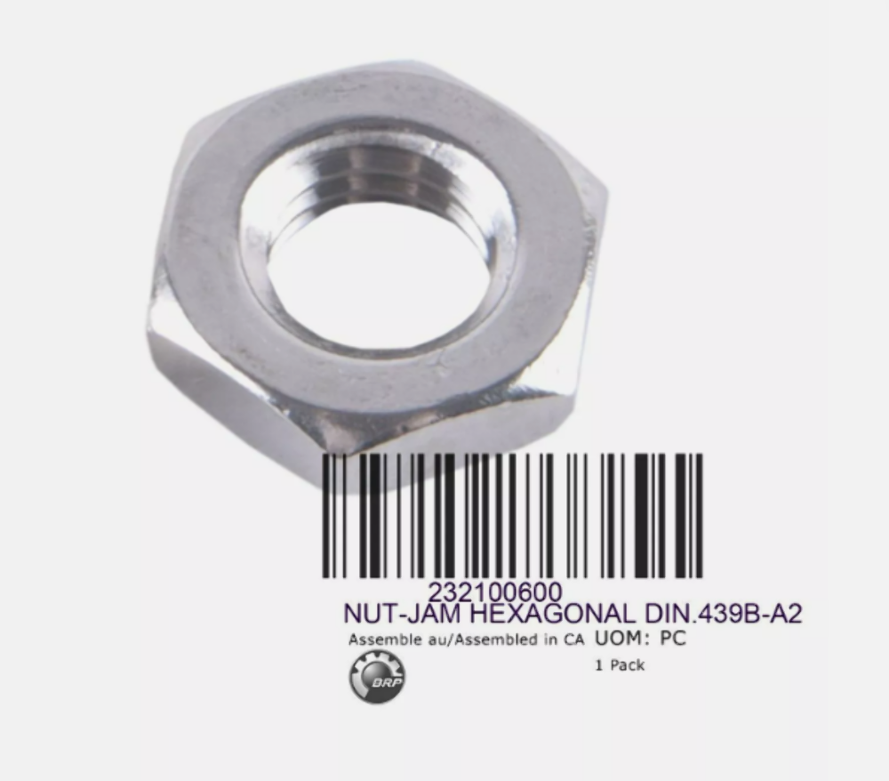 BRP NEW OEM NUT-JAM HEXAGONAL 232100600