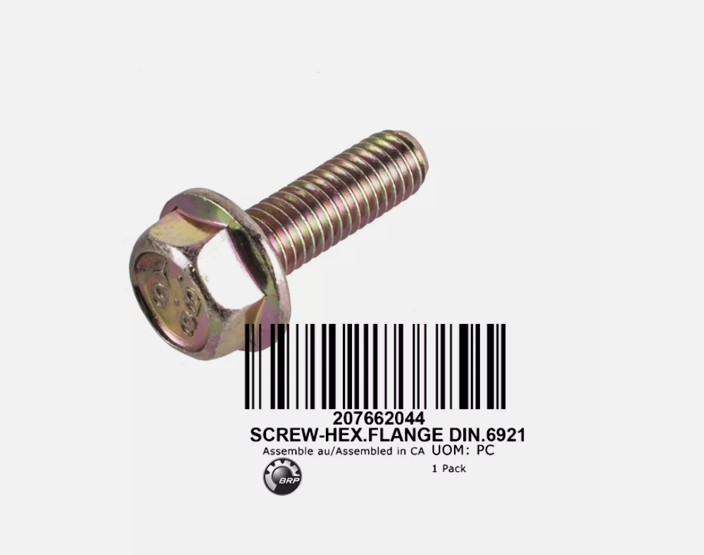 SEA-DOO Intake Exhaust Flange Hex Screw 2011-2014 Commander 207662044 QTY-4