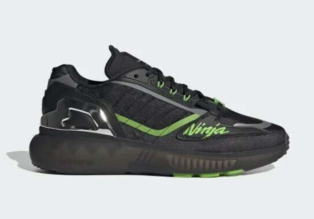 ADIDAS ZX 5K BOOST KAWASAKI SHOES BLK/GRN MEN SIZE 9 1/2 195733970314