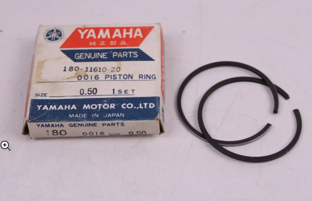 YAMAHA NEW OEM PISTON RING SET .50 YG5S 180-11610-20
