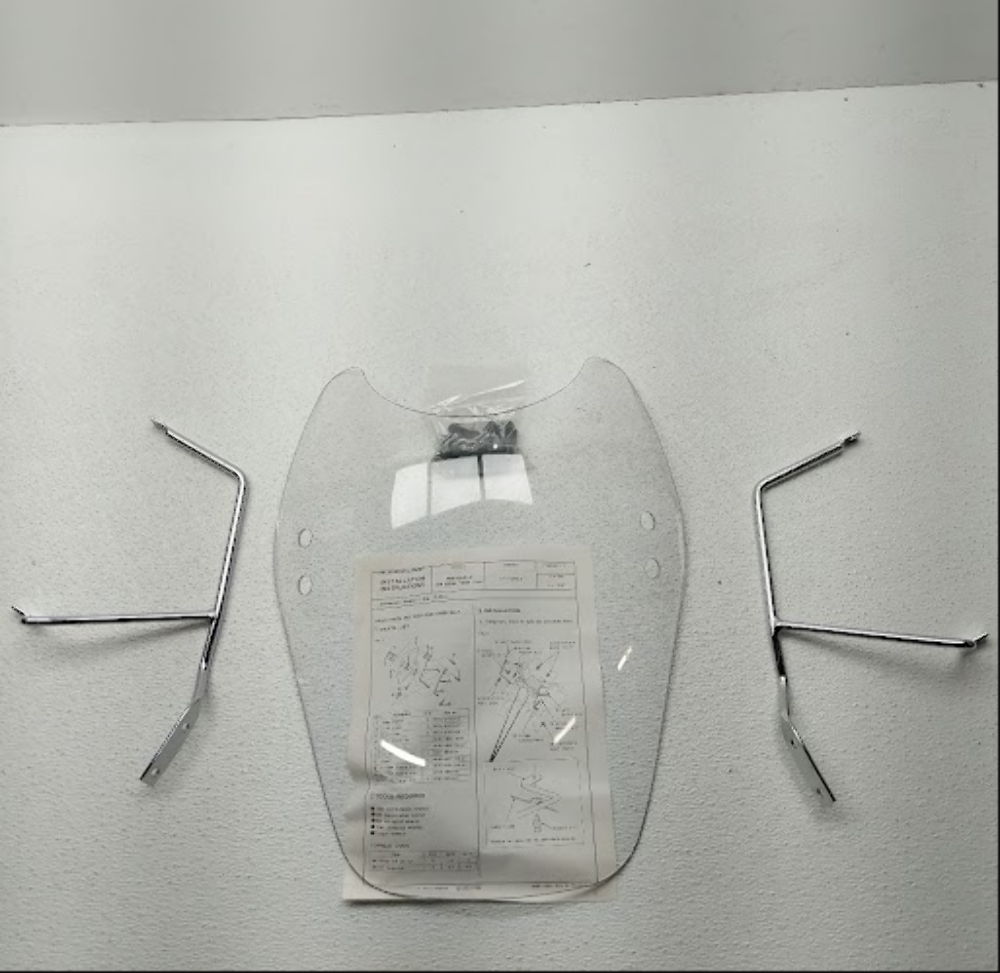 NOS Honda OEM Hondaline Clear Windshield KIT 1998-2002 VT1100 C3 08R80-MBH-100