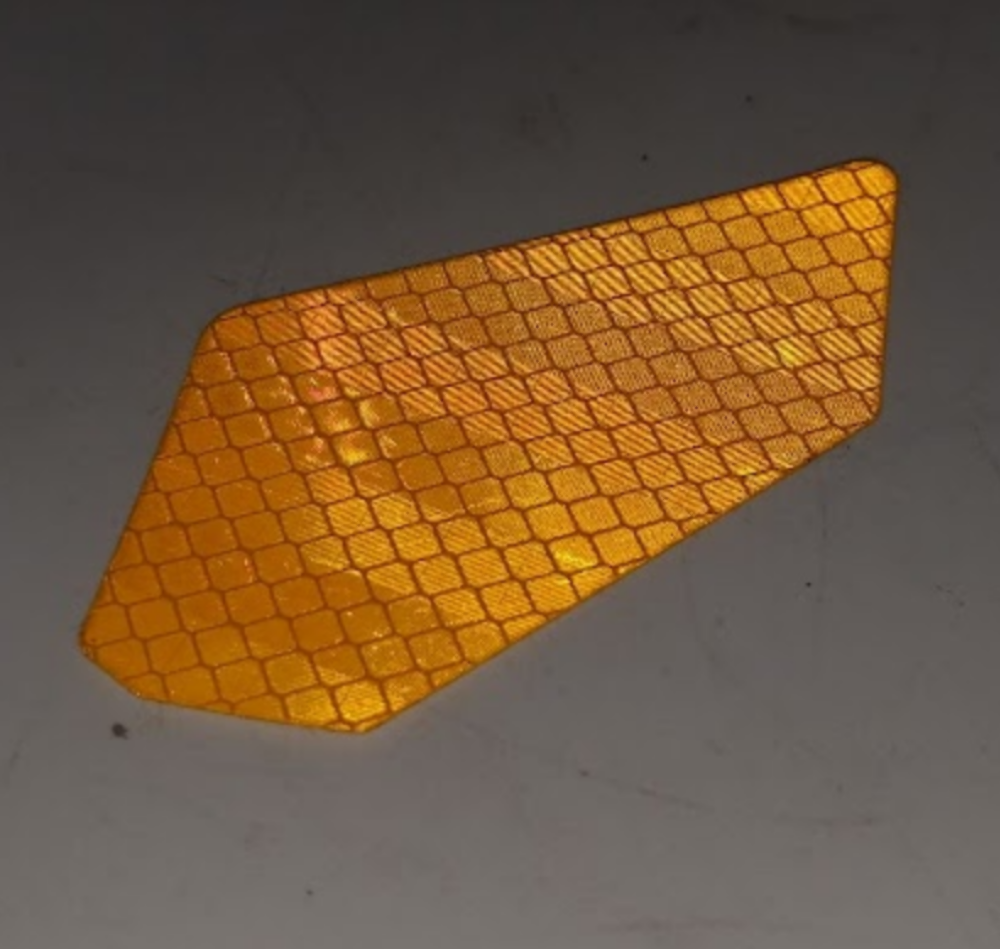 POLARIS OEM DECAL REFLECTOR, AMBER, RIGHT HAND - 7176323