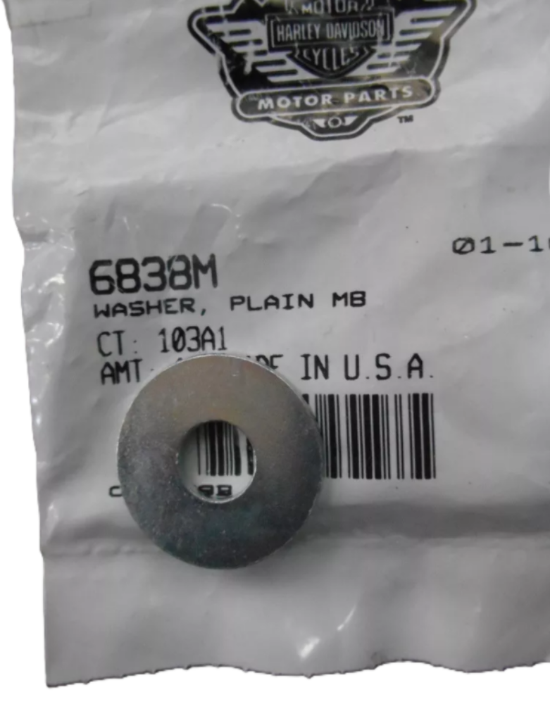 Genuine OEM Original Harley Davidson Motorcycle M8 Regular Washer 6838M QTY 2