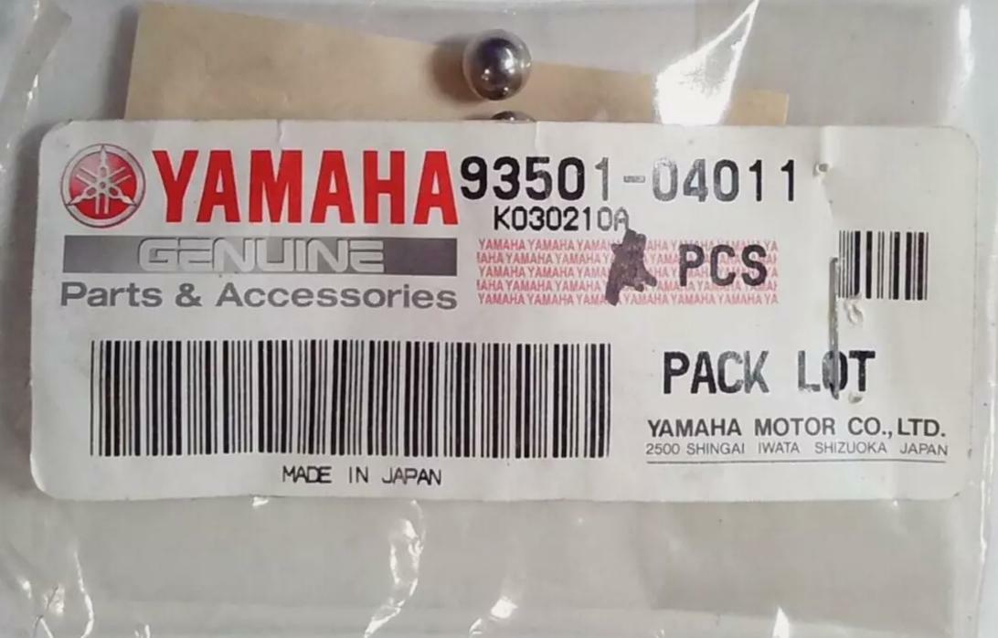 YAMAHA NEW OEM BEARING BALL 93501-04011 QTY 4