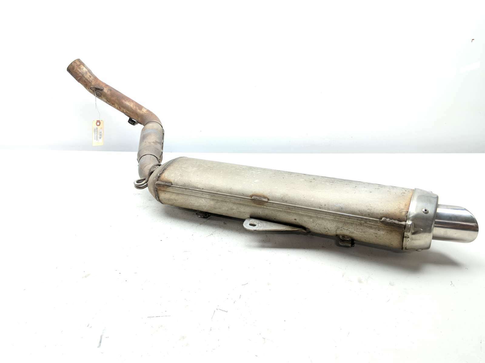 01-07 Aprilia Caponord ETV 1000 Left Exhaust Muffler Silencer Cans