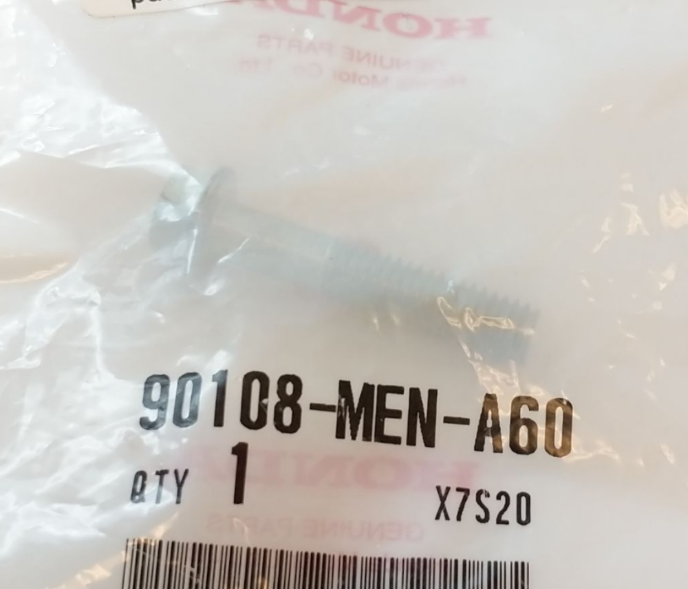 HONDA OEM BOLT - 90108-MEN-A60