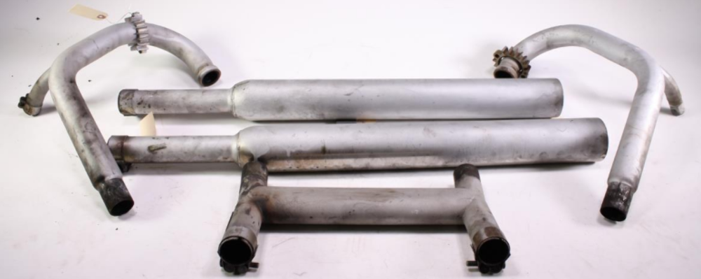 03 Moto Guzzi California Full Exhaust Pipe MufflersHead Header