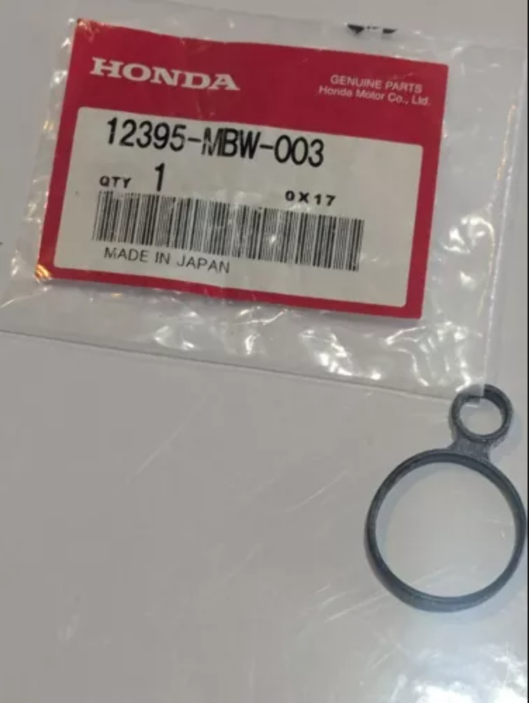 NOS Honda CB600F CBR1000 Plug Hole Gasket Genuine OEM 12395-MBW-003