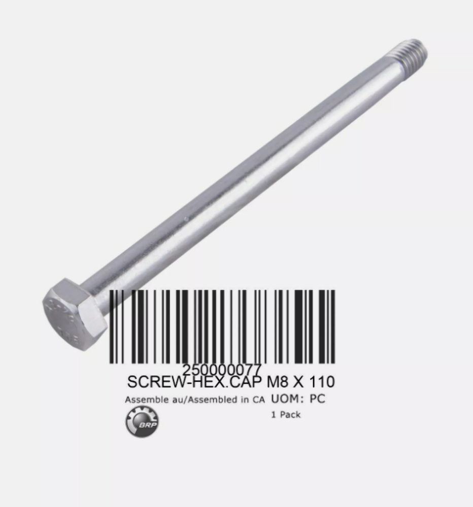NOS Sea-Doo Bombardier OEM Hex Screw Bolt 8x110mm 250000077