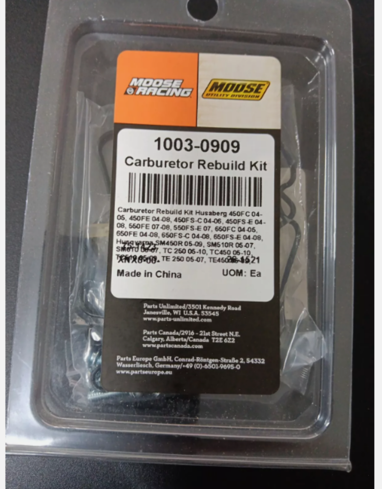 Husqvarna KTM Moose Carburetor Repair Kit - 1003-0909