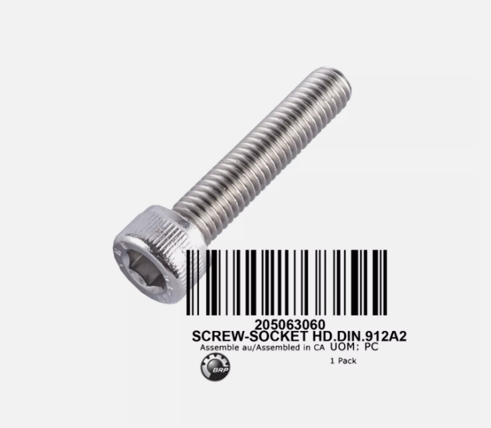 Seadoo OEM SCREW-SOCKET HD.DIN.912A2 205063060