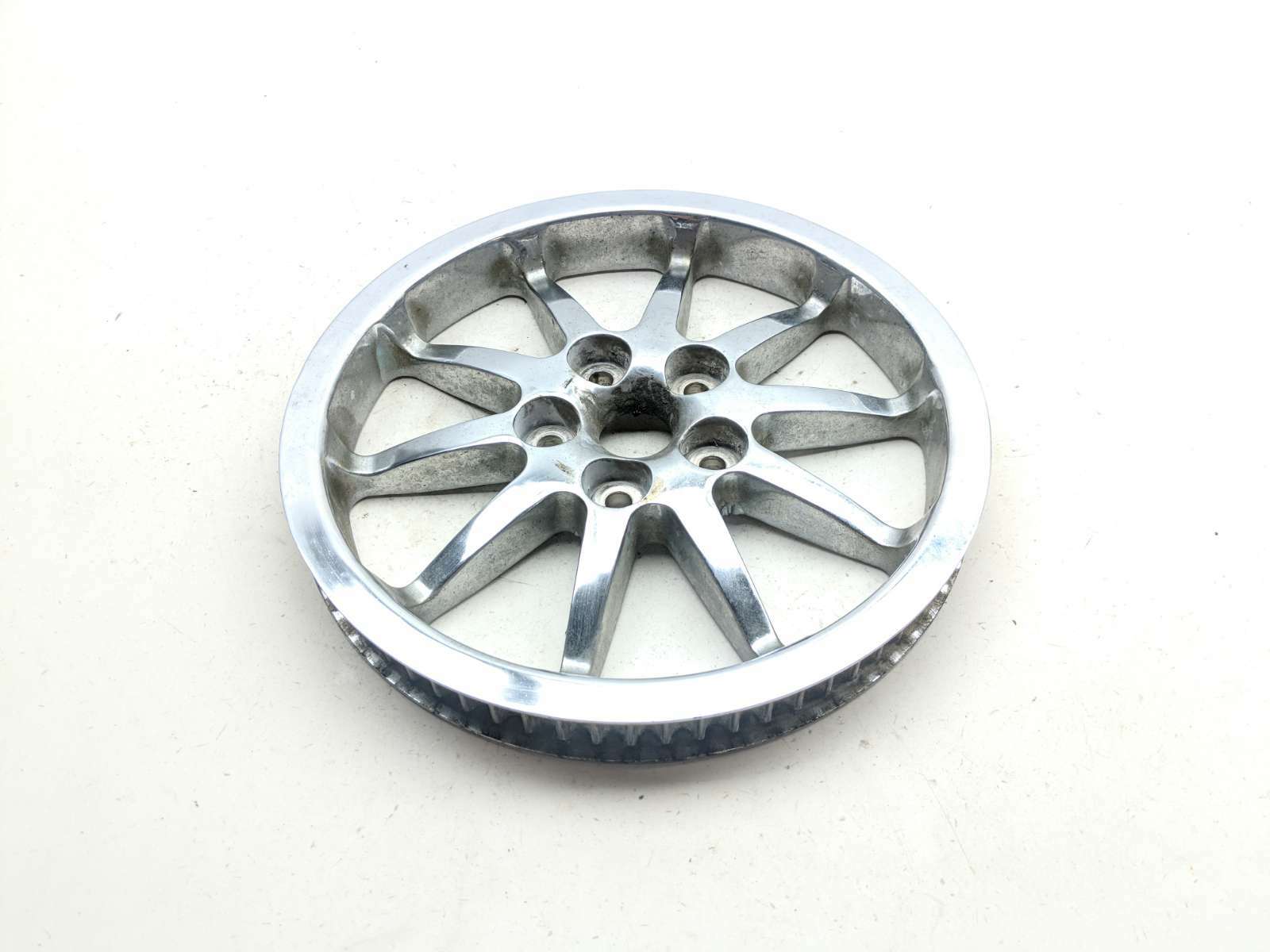 05-17 Victory Vegas Hammer Rear Wheel Cush Drive Belt Pulley Hub Chrome
