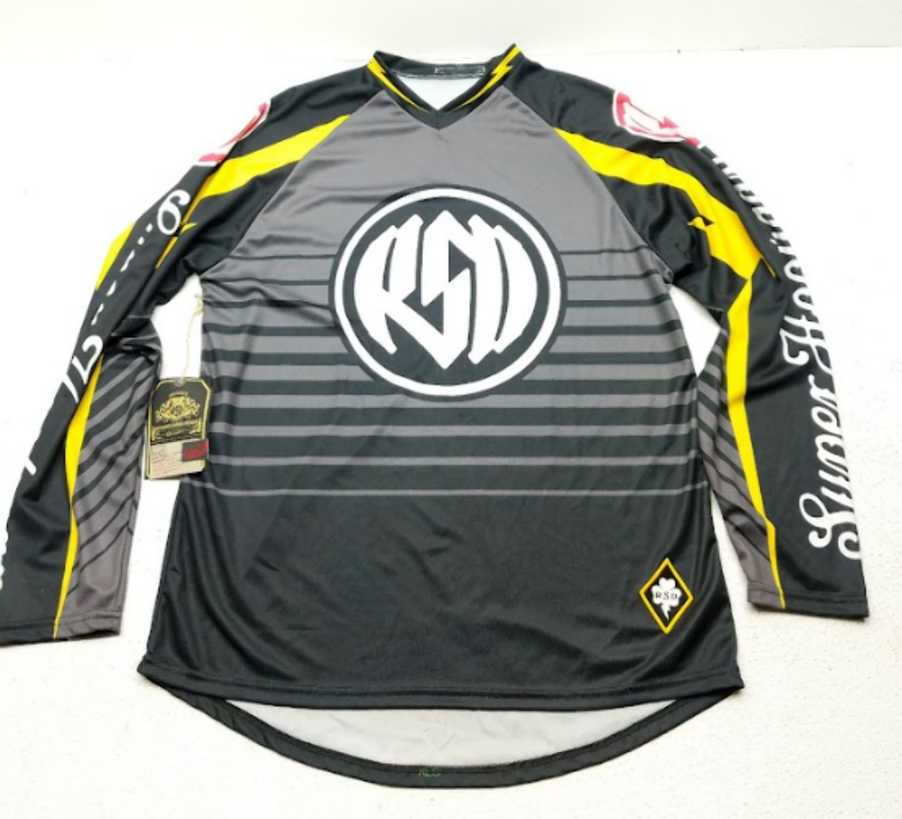 RSD Hooligan Men's MX Jersey Black/Yellow Size XL 521586 - Sun