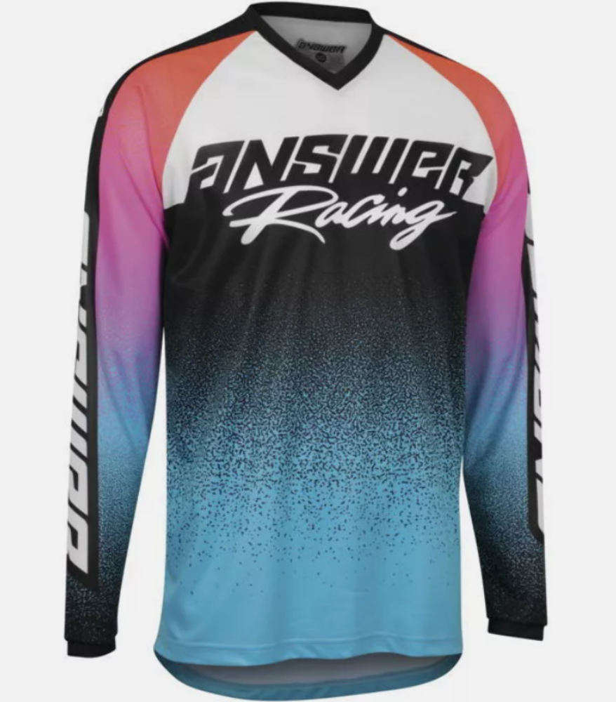 NEW ANSWER YOUTH A22 SYNC PRISM JERSEY MULTI-COLOR SIZE YOUTH LRG 446403