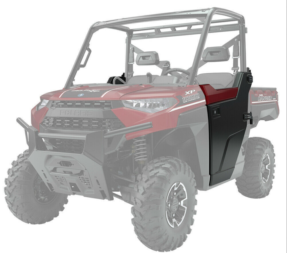 POLARIS NEW OEM BLACK POLY FRONT HALF DOOR KIT 2018-20 RANGER CREW XP 2882559