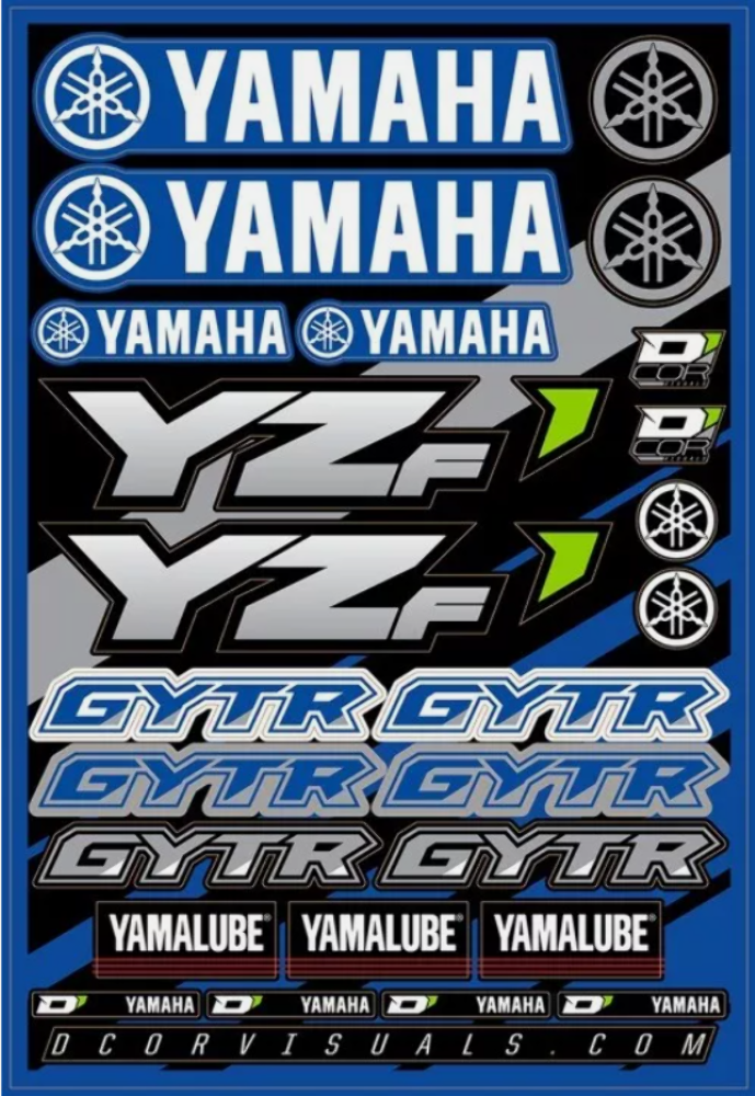 DCOR YAMAHA DECAL SHEET 862-51100