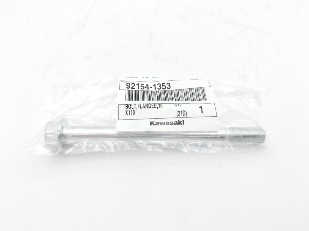 Kawasaki BOLT FLANGED 10X110 92154-1353 OEM NOS