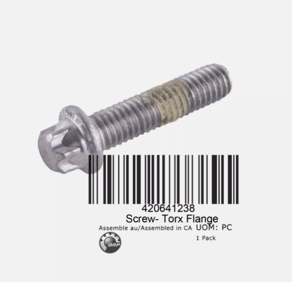 BRP CAN-AM NEW OEM FLANGED TORX SCREW M6X25 420641238