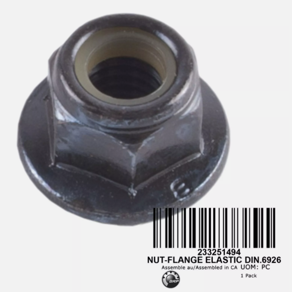 BRP CAN-AM NEW OEM ELASTIC FLANGE NUT M5 233251494 QTY 2