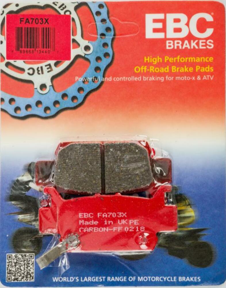 EBC Carbon X Brake Pads Rear Left - 2016-2017 Honda Pioneer 1000 # FA703X
