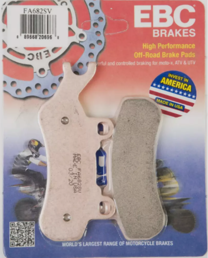 NEW EBC BRAKE PADS CAN-AM/DEFENDER/MAVERICK X3/ATV/UTV FA682SV
